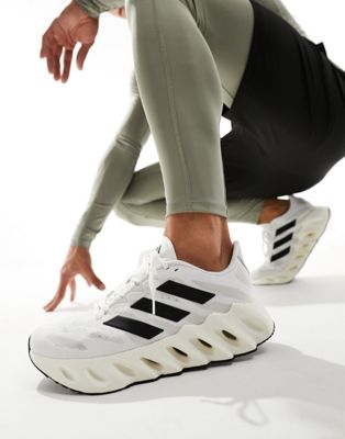 adidas Running Switch FWD trainers in white and black