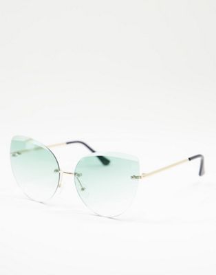 AJ Morgan frameless cat eye sunglasses - Click1Get2 Promotions
