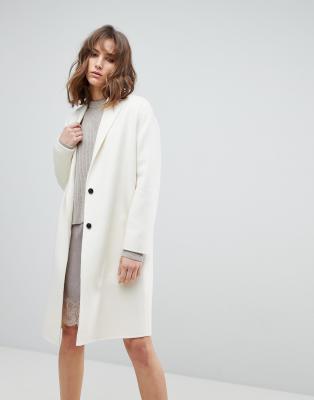 White Knitted All Saints Coat