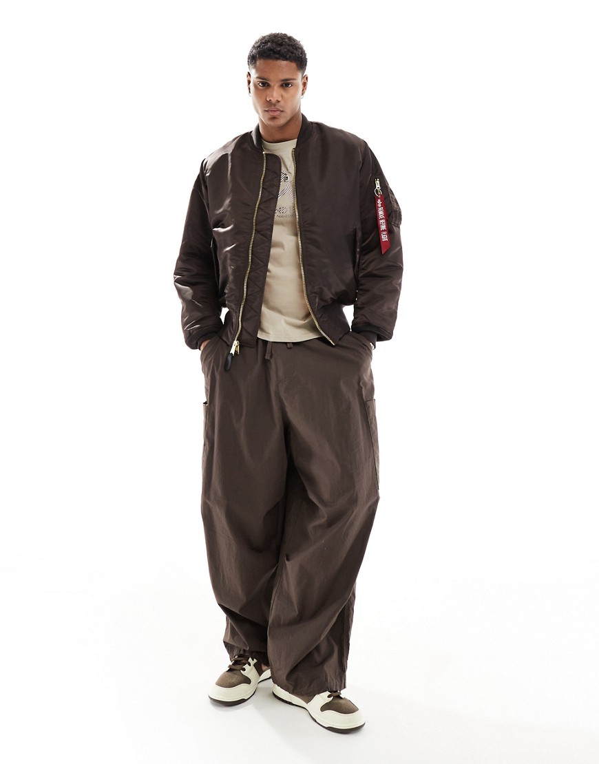 Alpha MA1 bomber jacket in brown