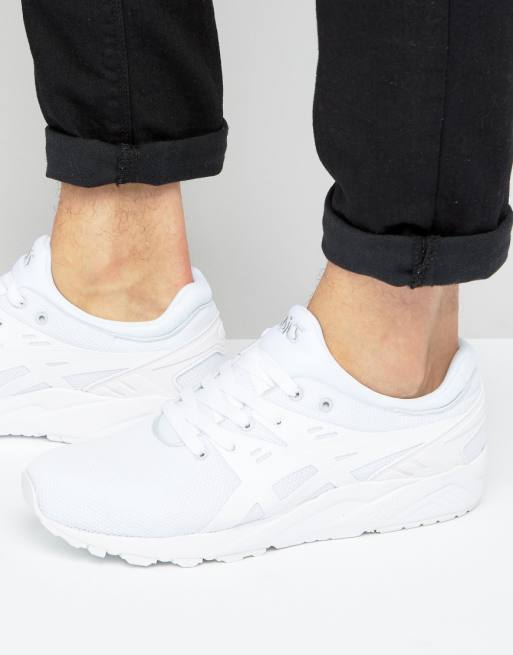 asics gel-kayano evo sneakers in white h707n 0101 asics gel-kayano evo sneakers in white h707n 0101