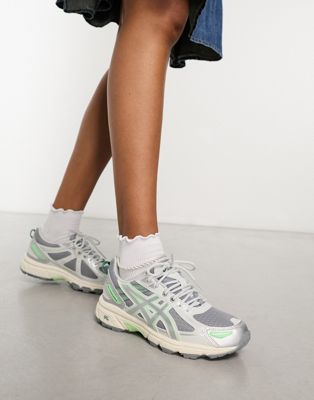 Gel-Venture 6 trainers in grey silver and green