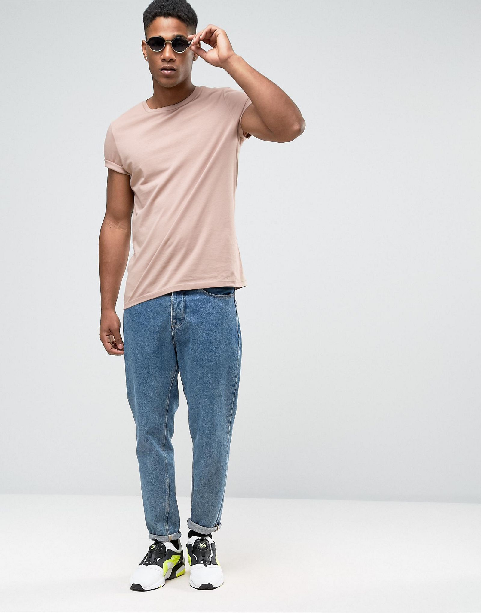 ASOS 2 Pack T-Shirt SAVE 17% In Red/Beige