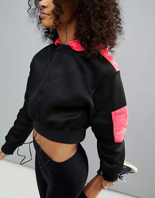 Image result for VIDEO SHARE ASOS 4505 Mesh Sweat Top With Hood