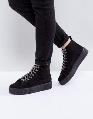 ASOS ABSTRACT Hiker Ankle Boots