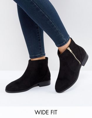 ASOS ACCUSED Wide Fit Ankle Boots