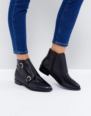 ASOS ANNETTE Leather Ankle Boots