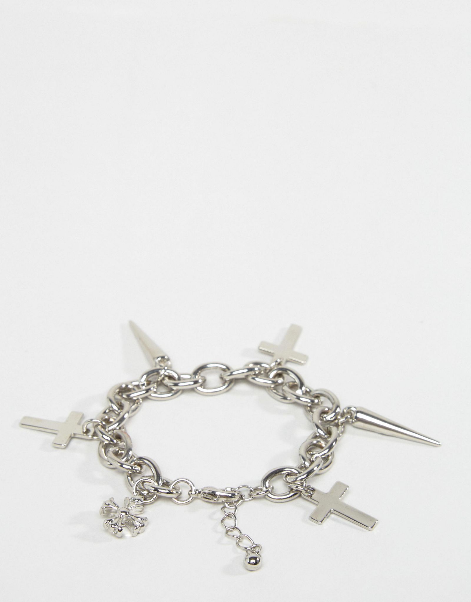 ASOS Cross & Spike Chain Bracelet