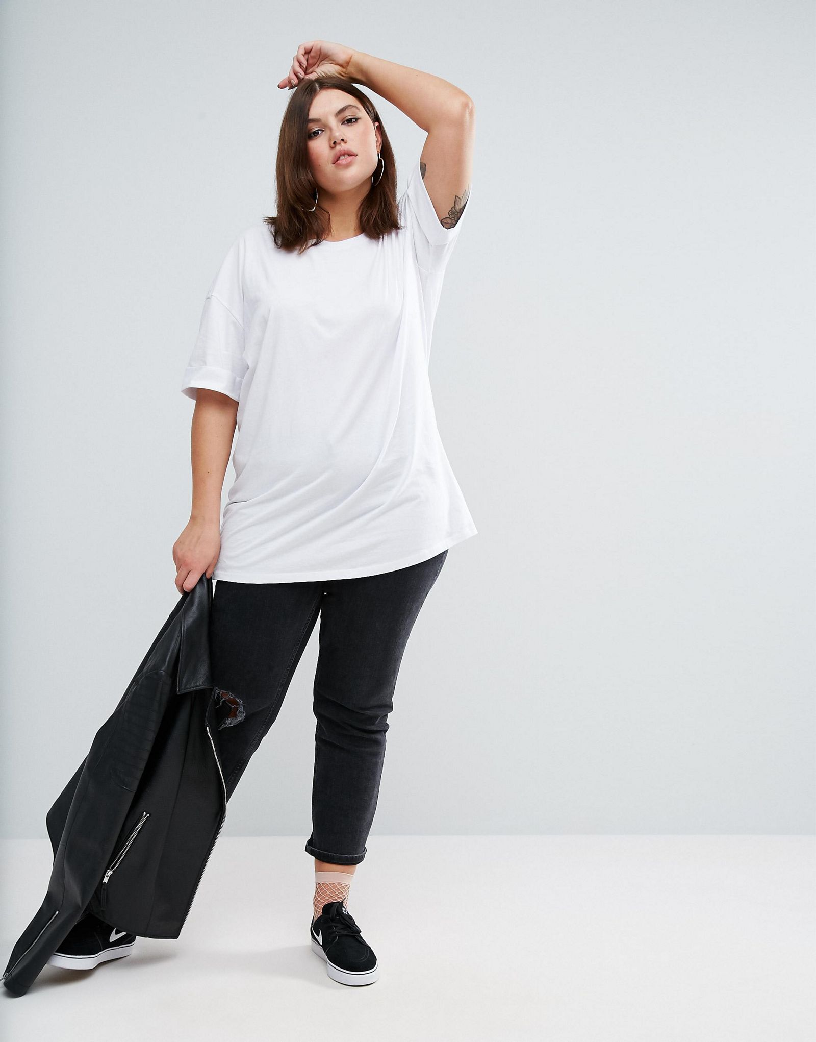 ASOS CURVE Oversized Tunic T-Shirt 2 Pack SAVE 15%