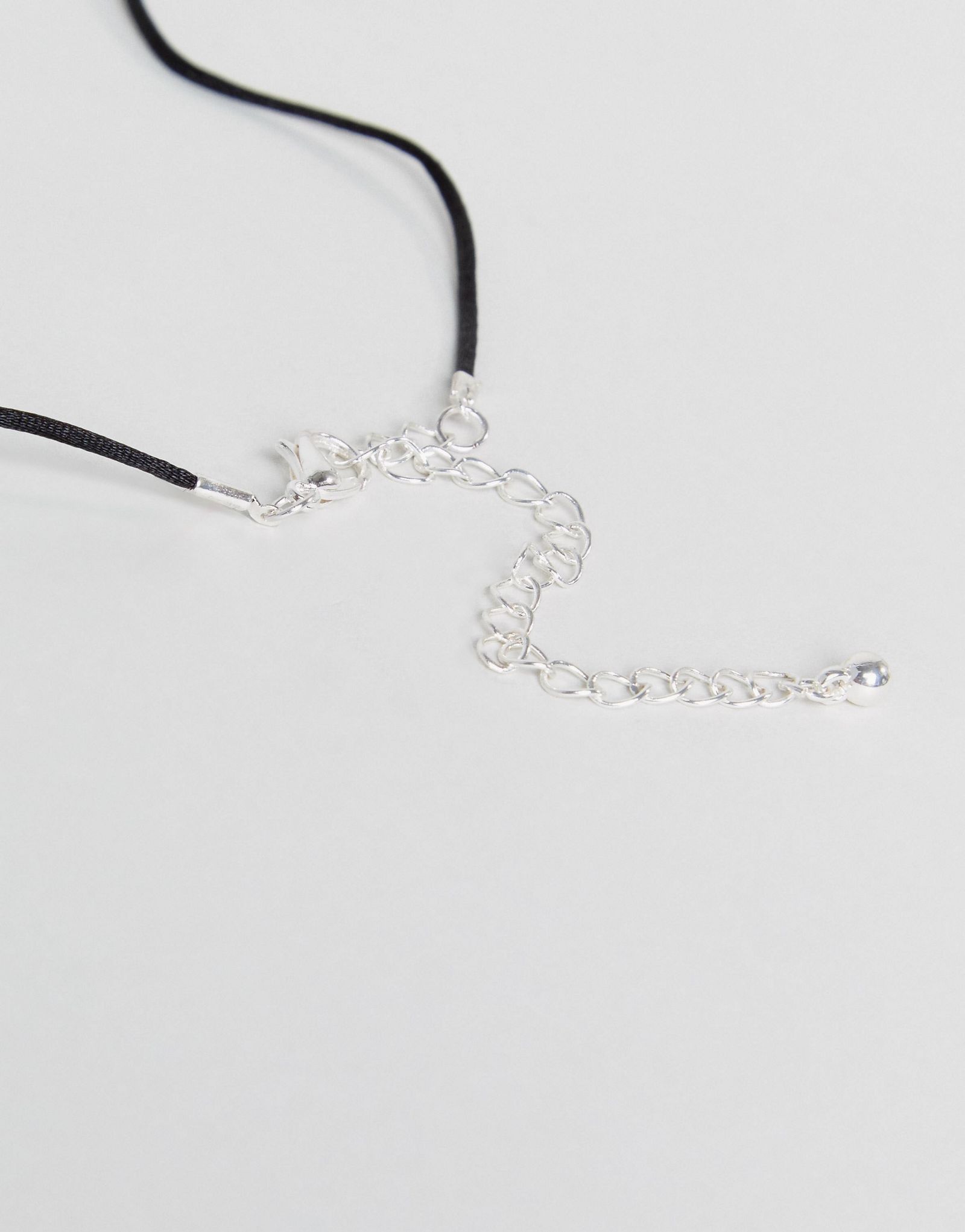 ASOS CURVE Tree Charm Cord Choker Necklace