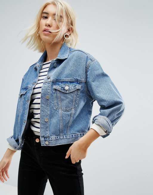 ASOS ASOS Denim Jacket in Midwash Blue
