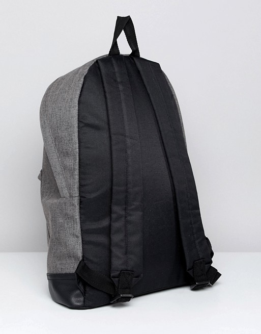 DESIGN Backpack In Grey Melange - Grey Asos Outlet Store For Sale Footlocker Sale Online Discount For Cheap Wholesale Price fSteJ