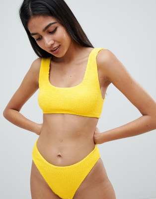 asos crinkle bikini