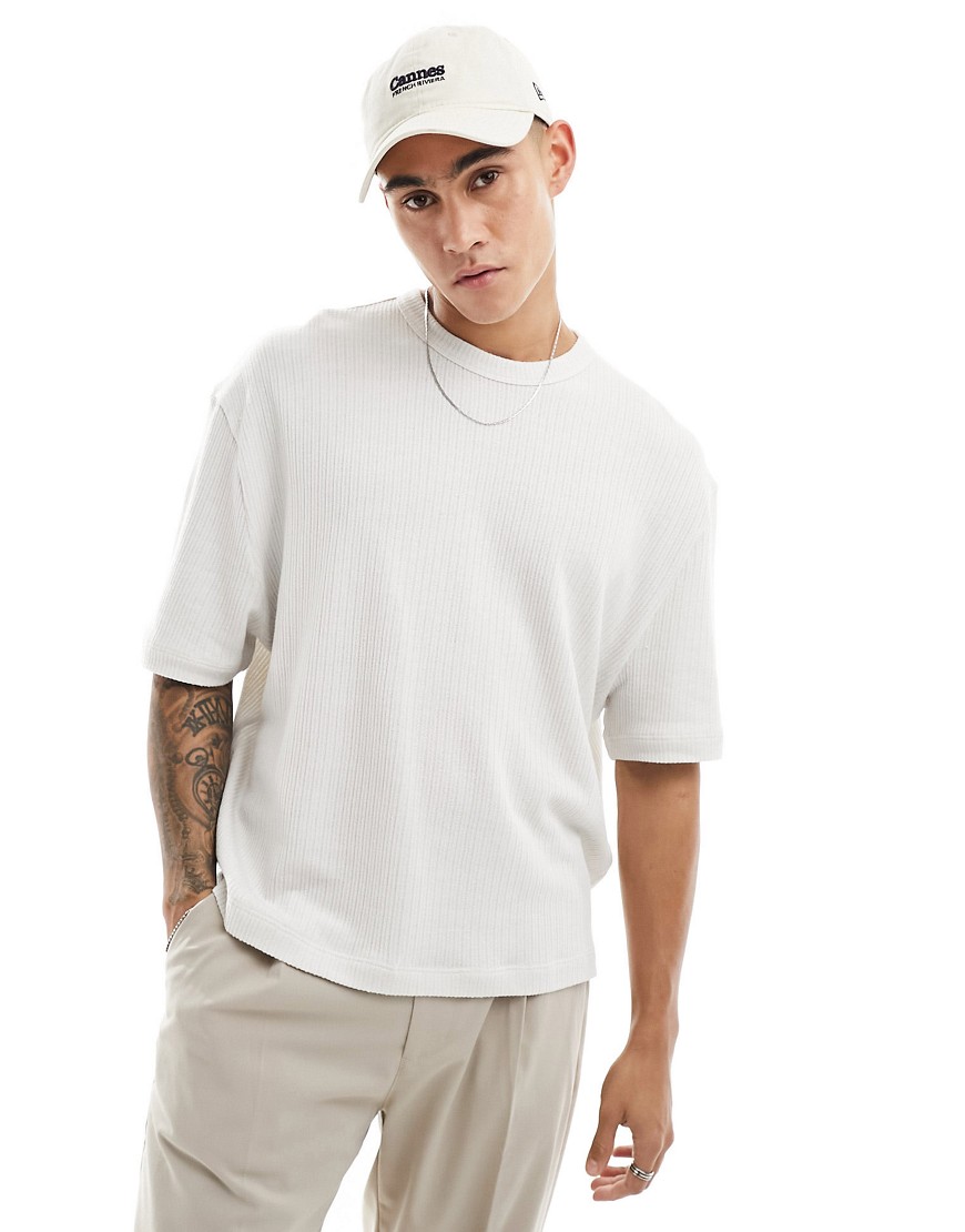 ASOS DESIGN oversized short sleeve t-shirt in grey