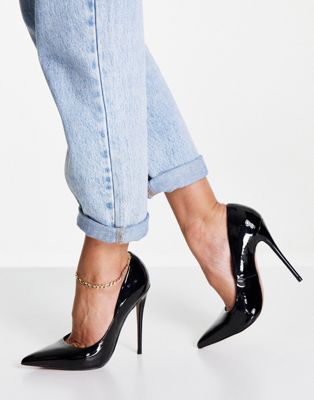 Passion stiletto court shoes in black
