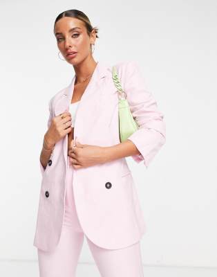 Suit blazer with nipped waist in pink - Click1Get2 Sale Trends&set=par&sort_by=best Match