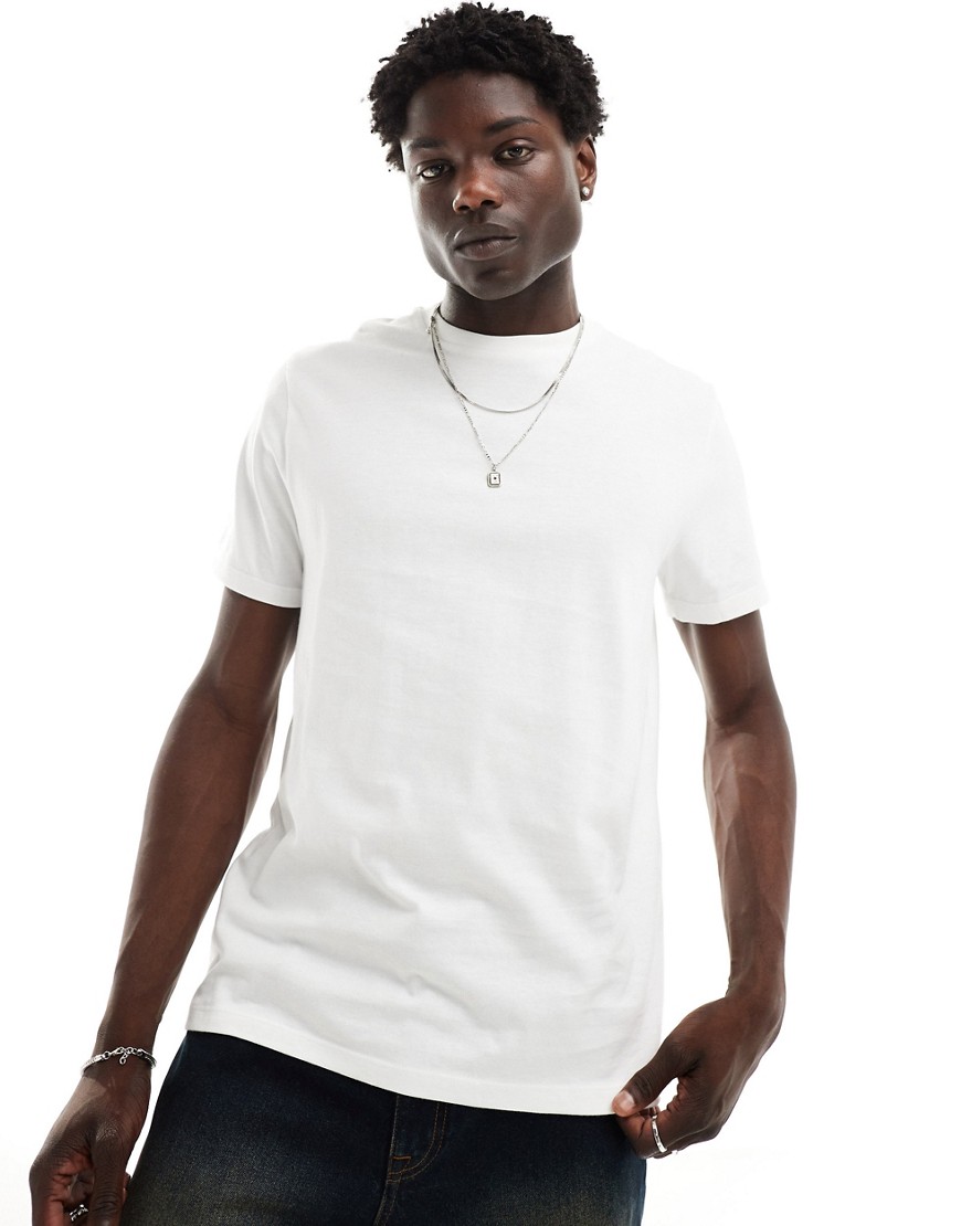 ASOS DESIGN t-shirt with crew neck in white