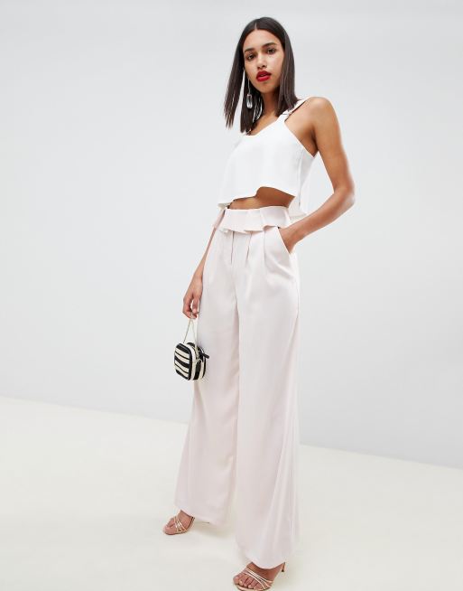 Lilac Wide Leg Trousers