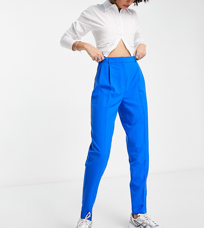 ASOS DESIGN Tall smart tapered trouser in blue