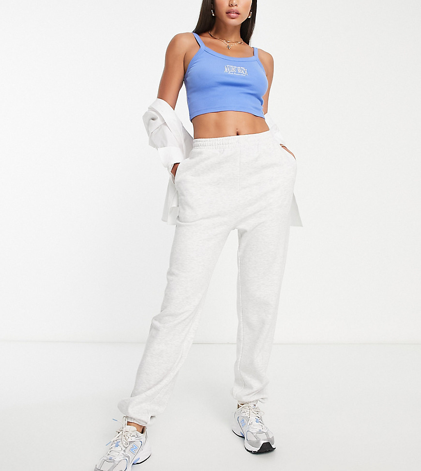 ASOS DESIGN Tall ultimate jogger in ice marl-Grey