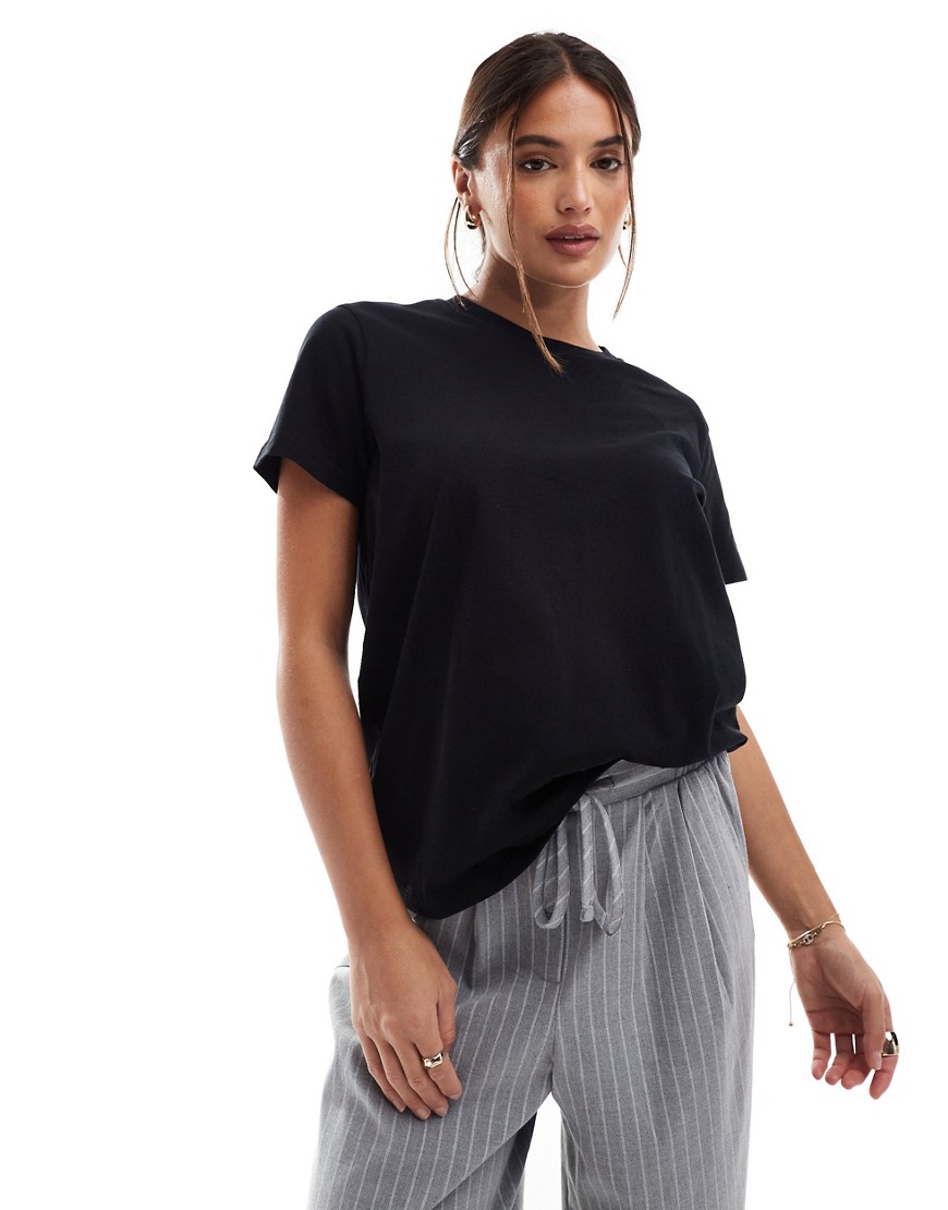 ASOS DESIGN ultimate t-shirt with crew neck in cotton blend in black - BLACK