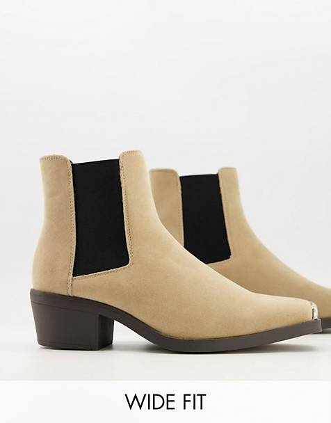 Heren Schoenen voor voor Boots voor Casual boots Pull&Bear Chelsea Boots Van Imitatiesuède Met Dikke Zool in het Blauw voor heren 