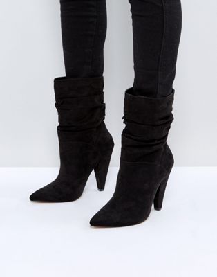 ASOS EMERSON Slouch Heeled Boots
