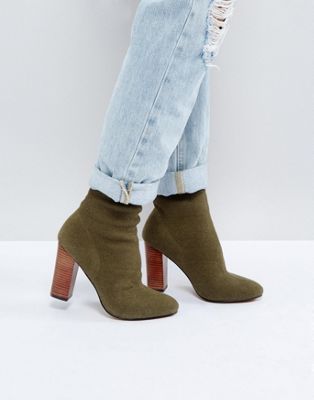 ASOS EXCUSE ME Knit Ankle Boots