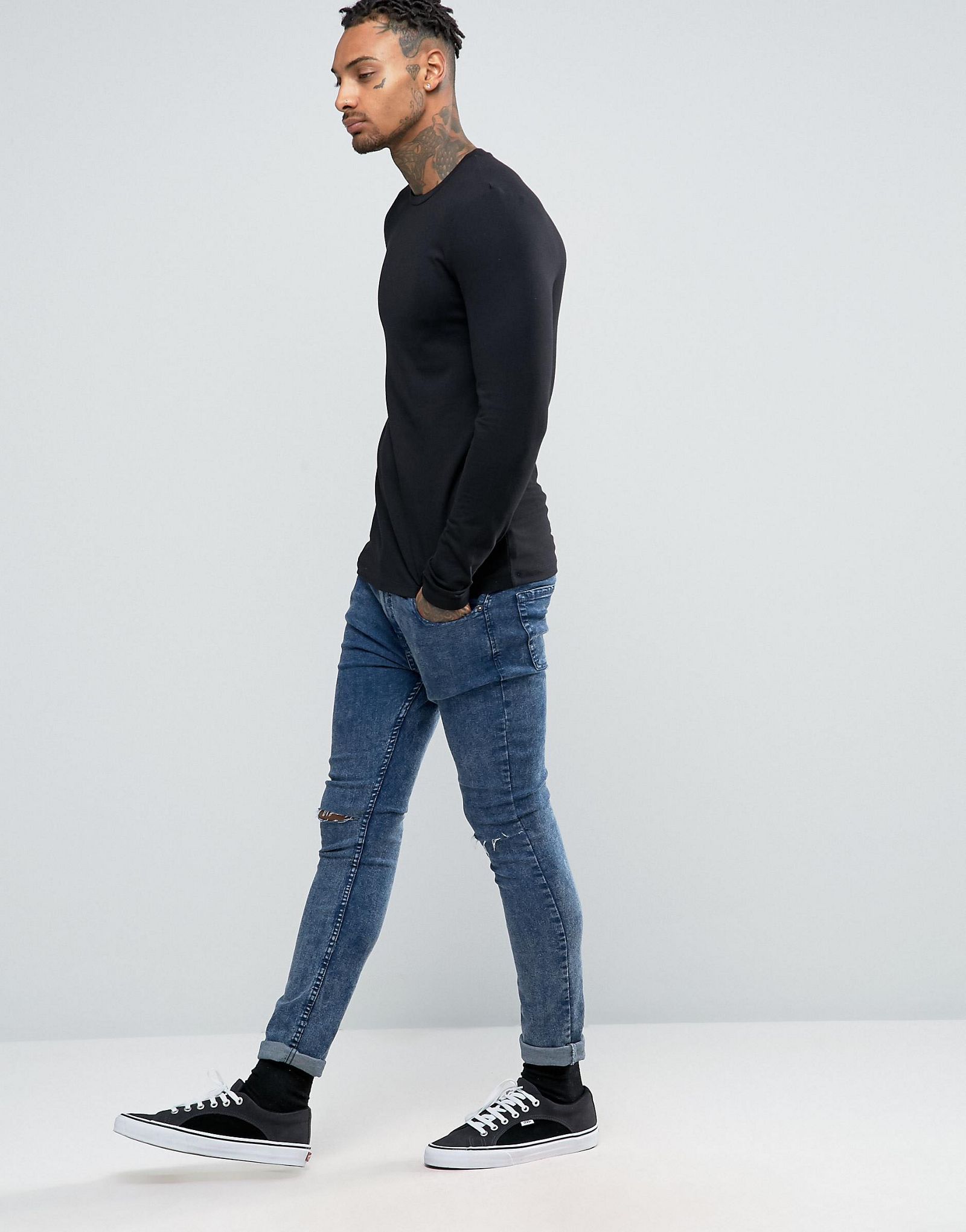 ASOS Extreme Muscle Long Sleeve T-Shirt 7 Pack SAVE 25%