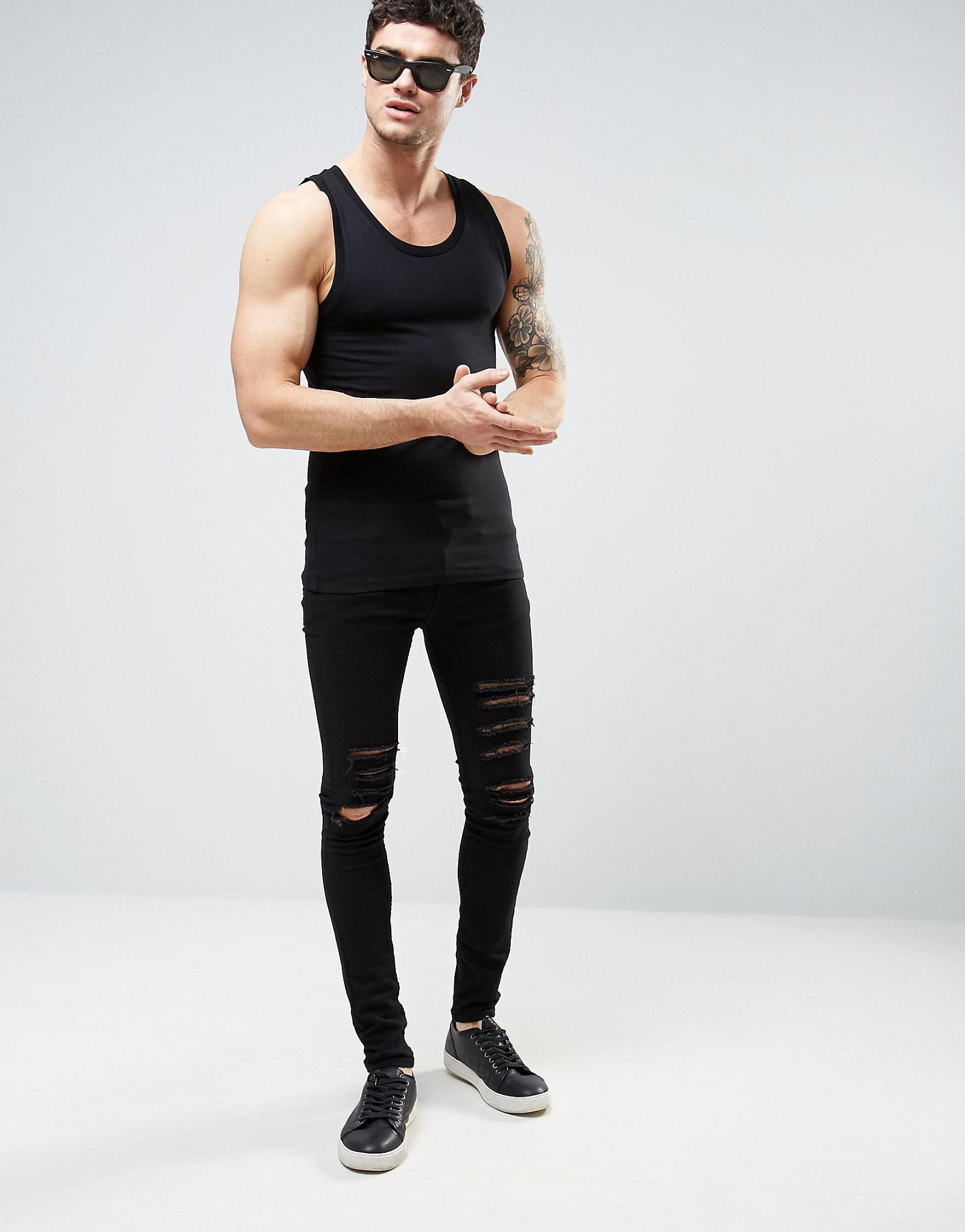 ASOS Extreme Muscle Vest In Black