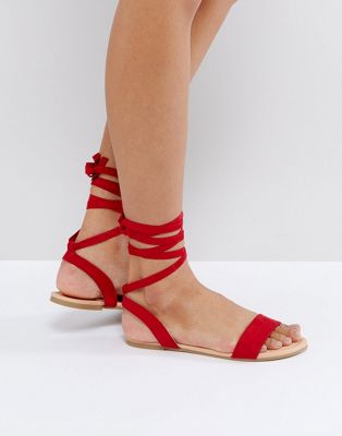 topshop red shoes