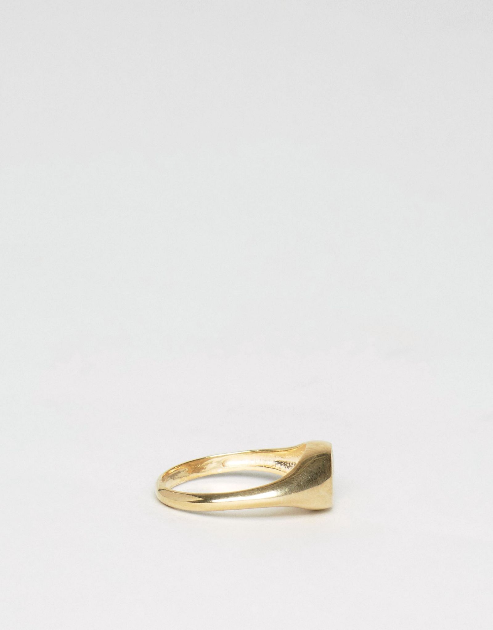 ASOS Gold Plated Sterling Silver Lucky Number 7 Ring