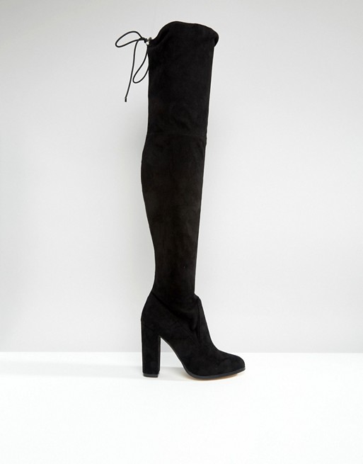 ASOS | ASOS KINGDOM Stretch Over The Knee Heeled Boots