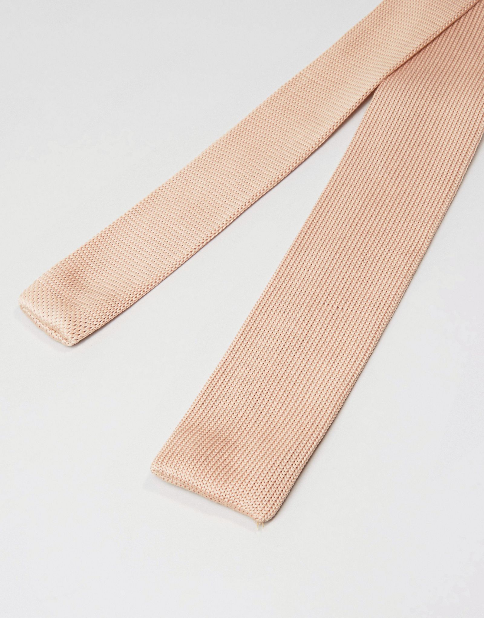 ASOS Knitted Wedding Tie In Pink