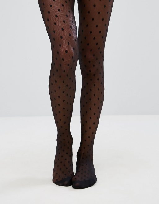 Asos Asos Medium Polka Dot Tights 0562