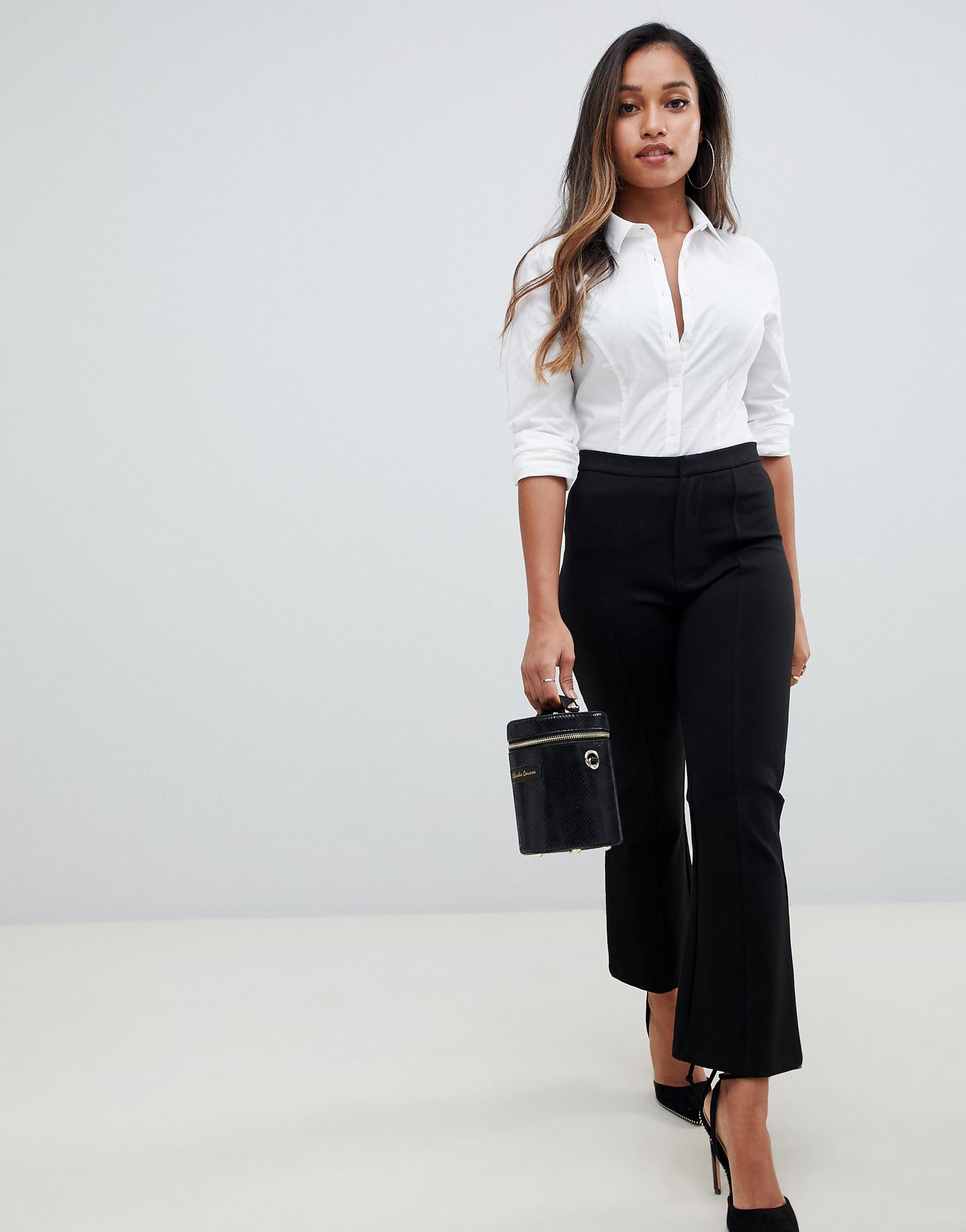 ASOS PETITE Fitted White Shirt