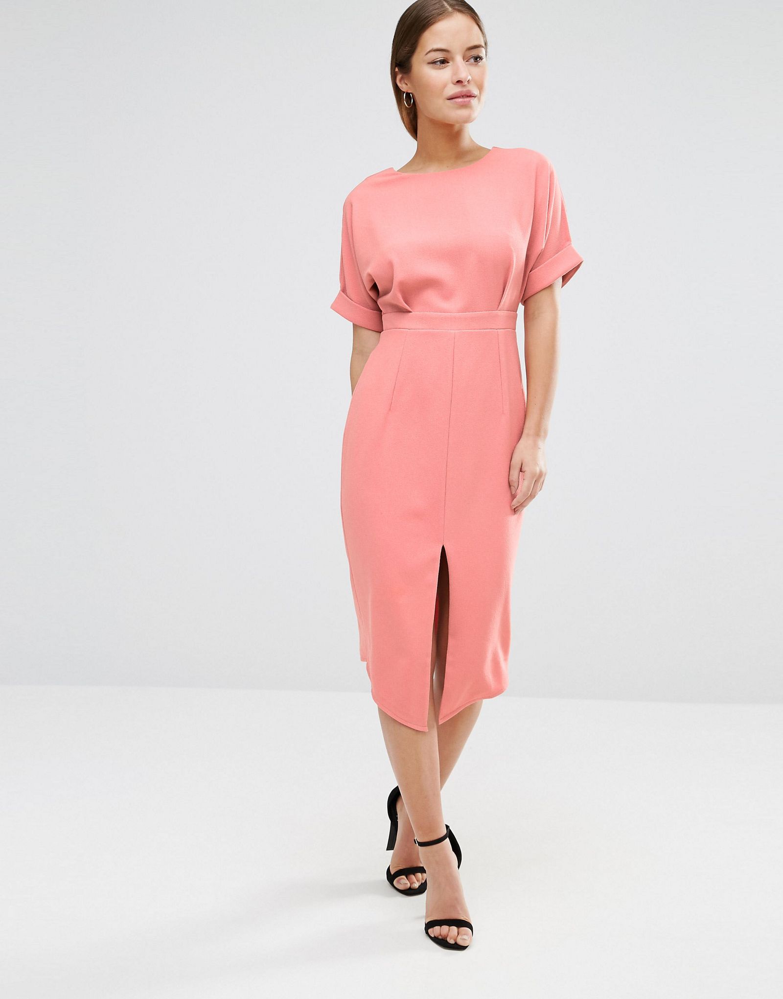ASOS PETITE Wiggle Dress with Split Front