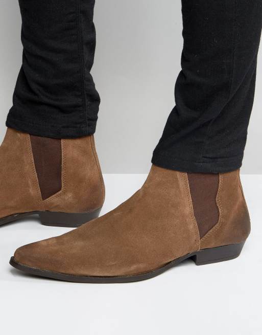 chelsea boots beige asos