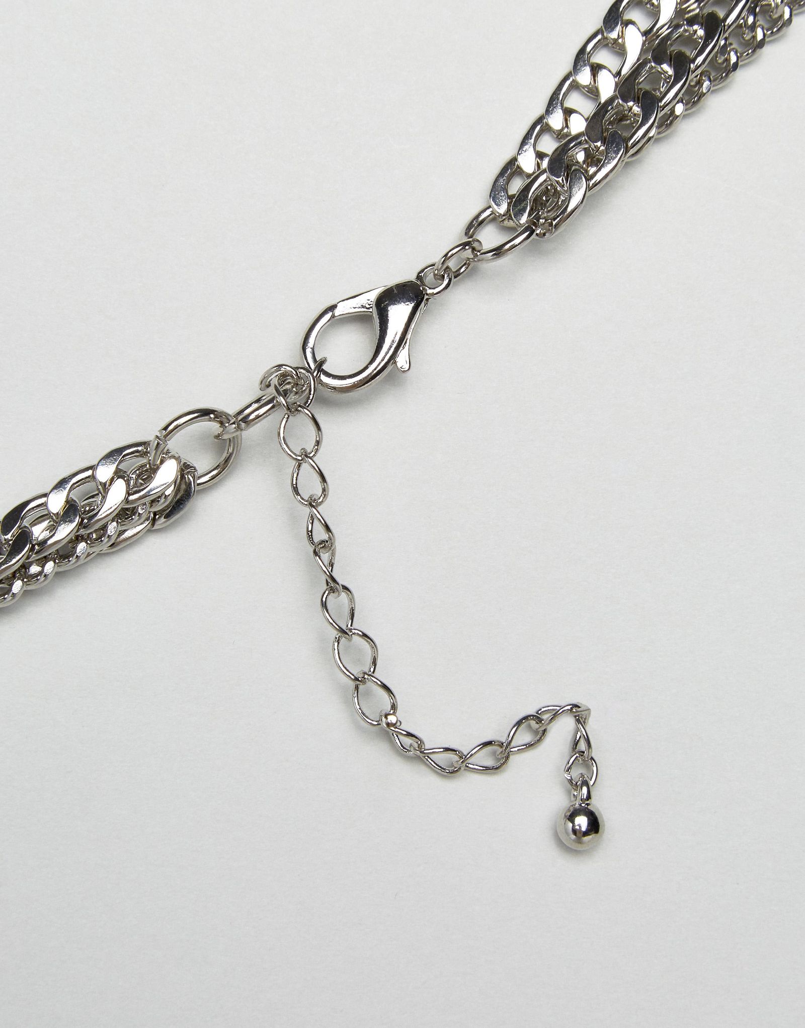ASOS Premium Multirow Crystal Jewel Choker Necklace