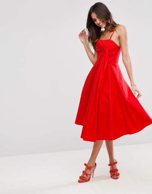 ASOS | ASOS Premium - Vestito midi da cerimonia con ...