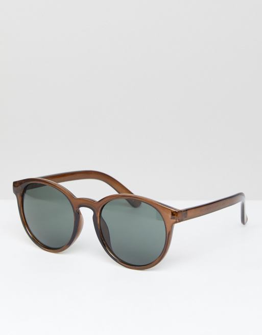 Asos Design Asos Round Sunglasses With Fine Frame