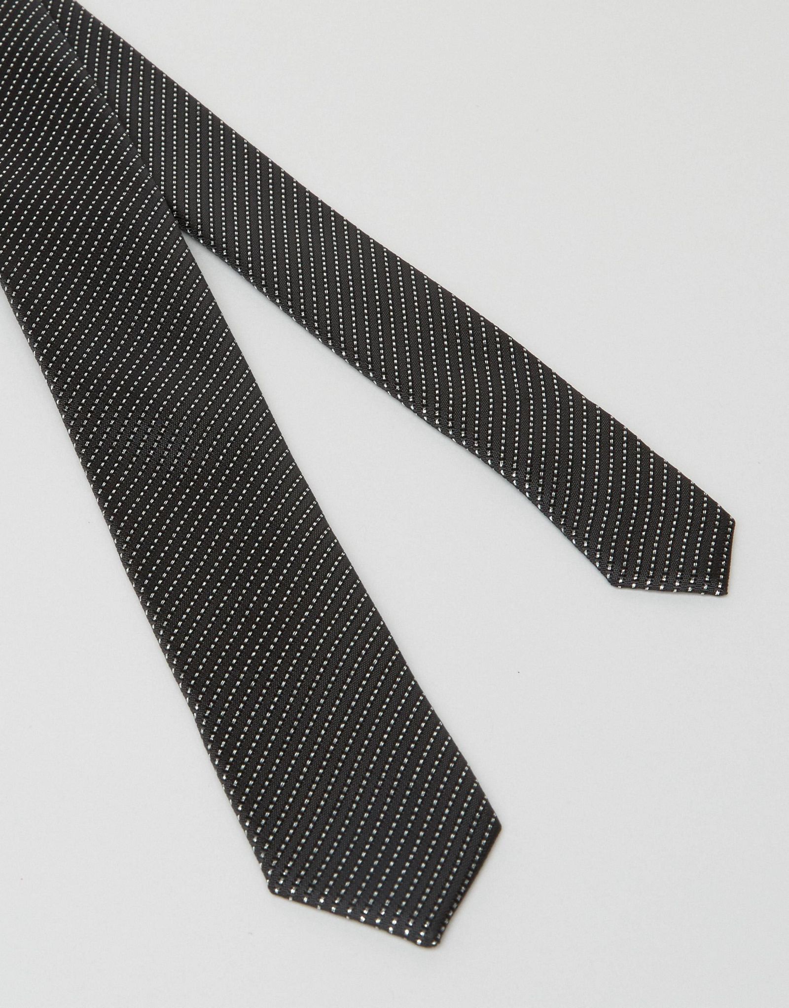 ASOS Slim Metalic Stripe Tie