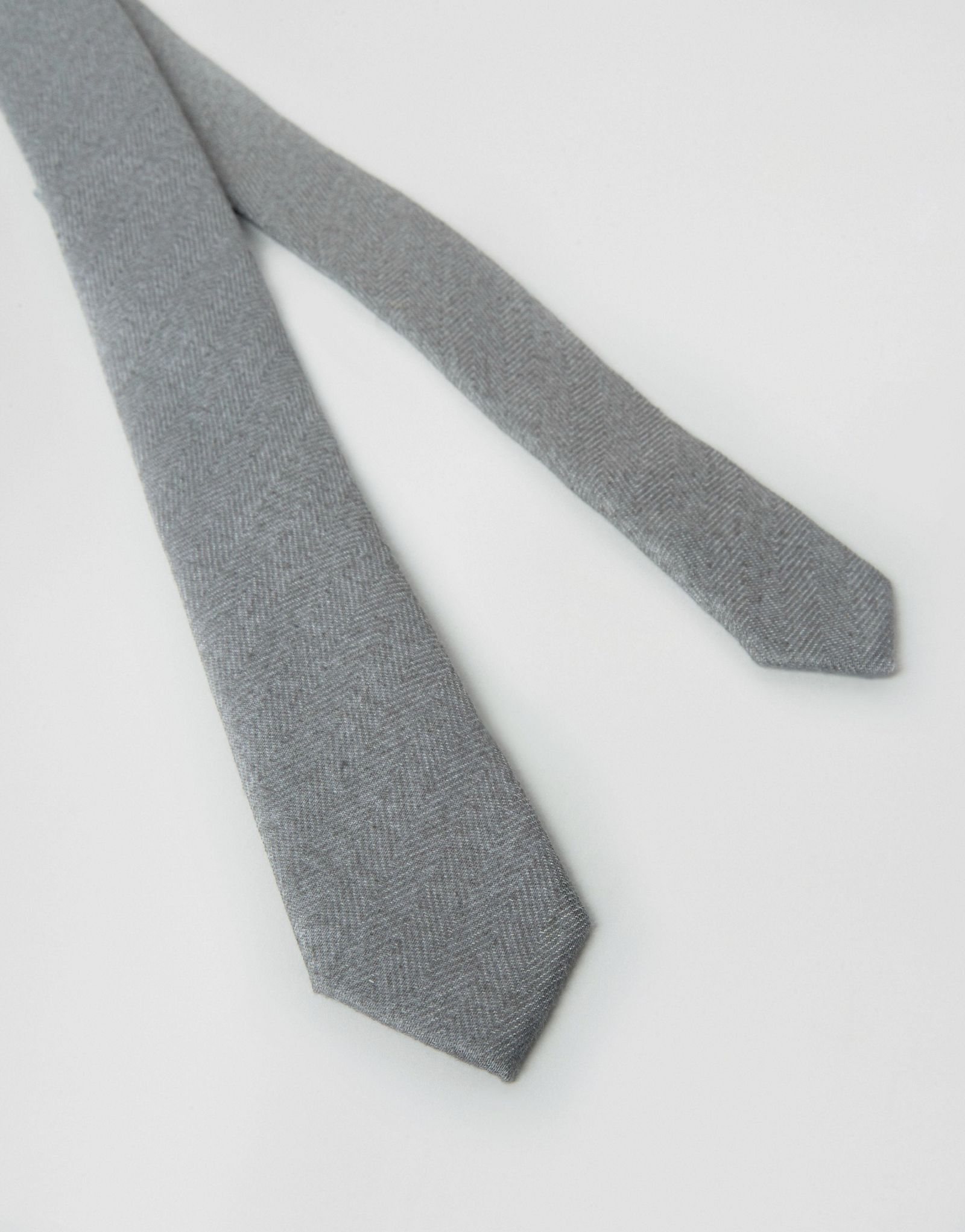 ASOS Slim Tie In Grey