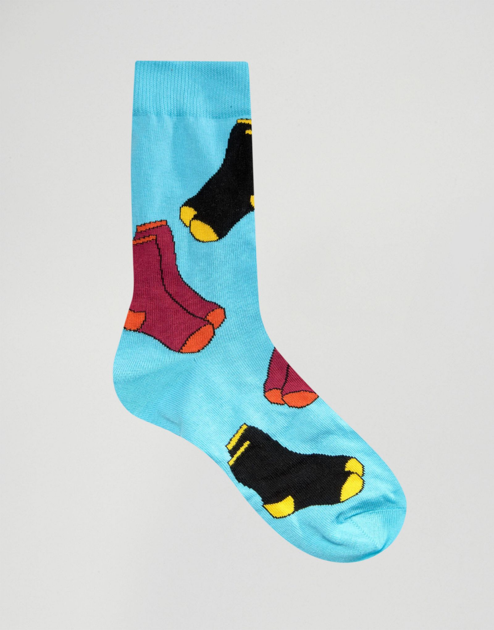 ASOS Socks In Gift Box With Sock Design 3 Pack