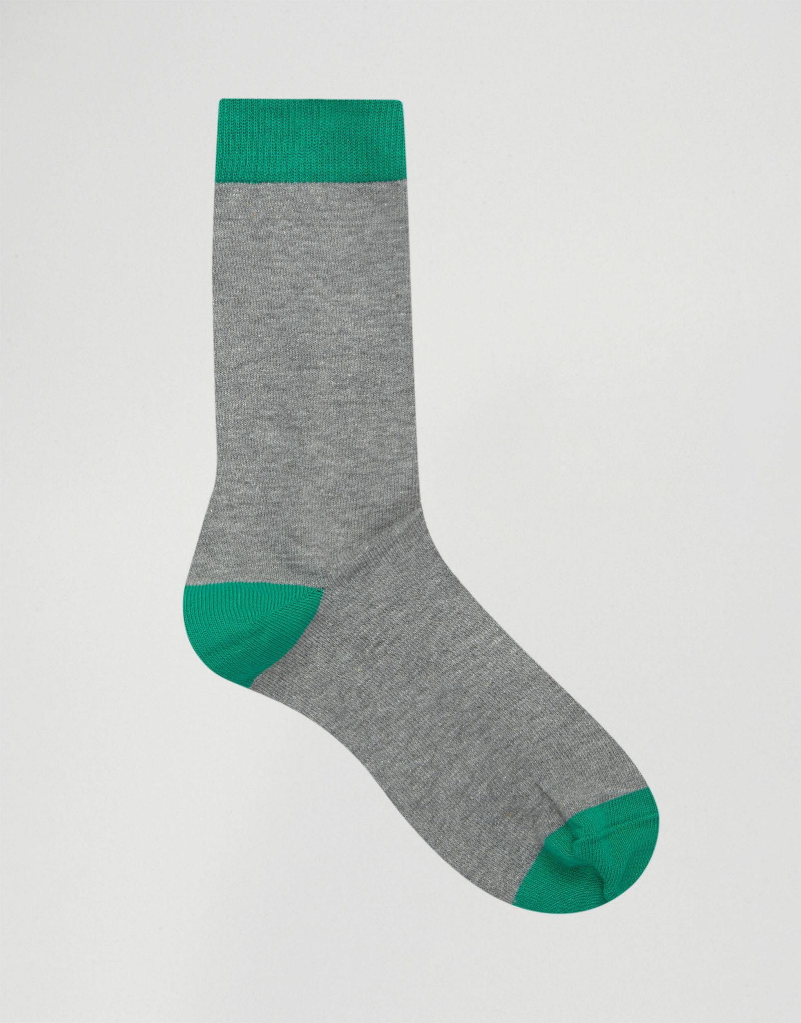 ASOS Socks With Contrast Heel & Toe 5 Pack