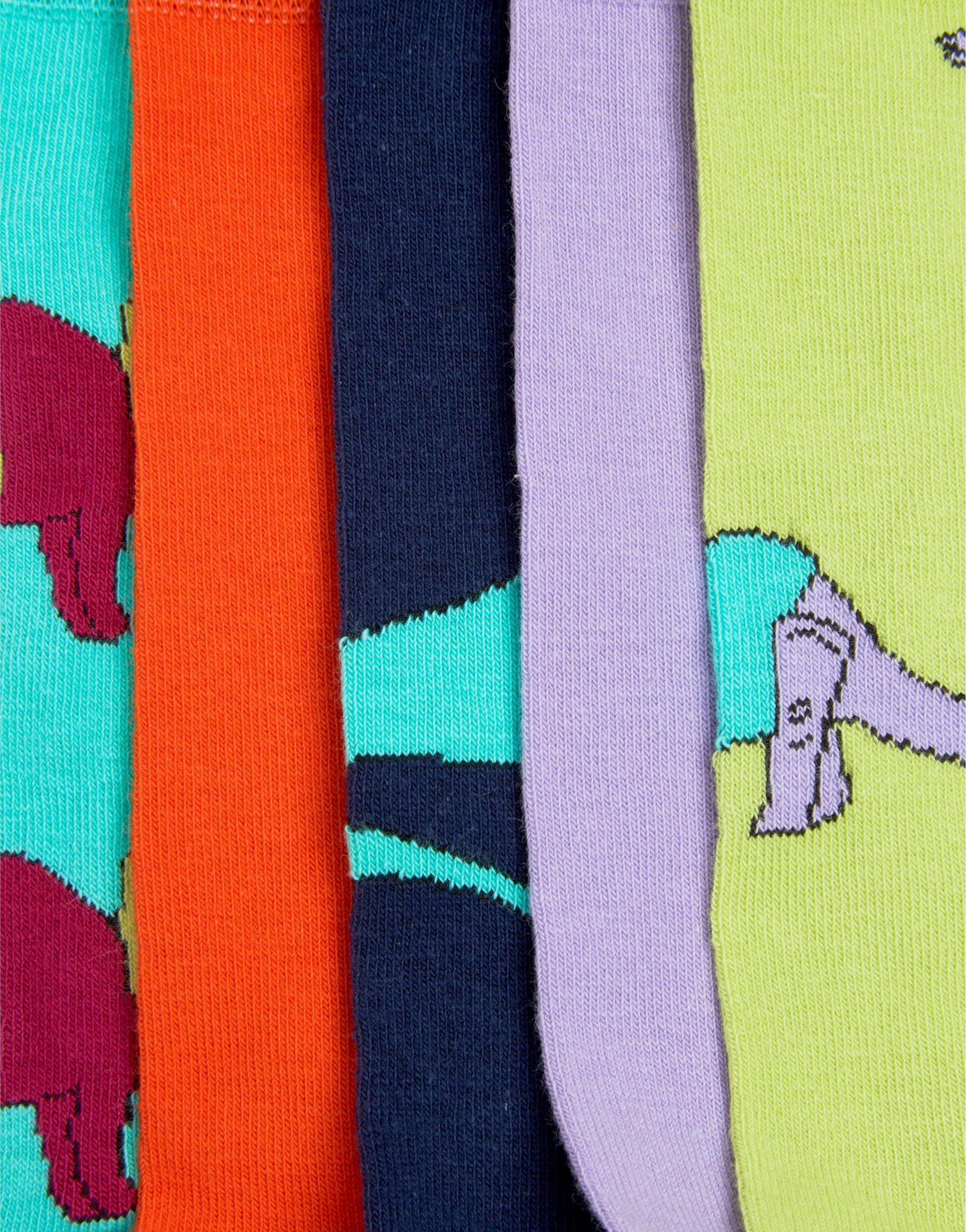 ASOS Socks With Dinosaurs In Jumpers Design 5 Pack