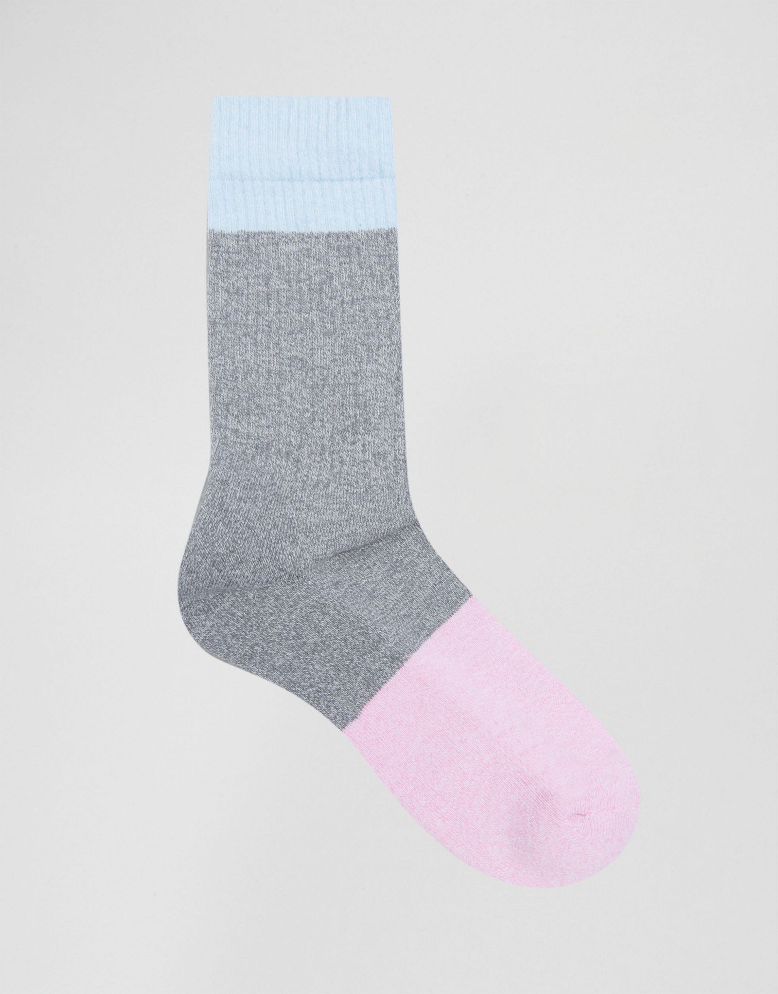 ASOS Sports Style Socks With Twisted Yarn Panels 2 Pack