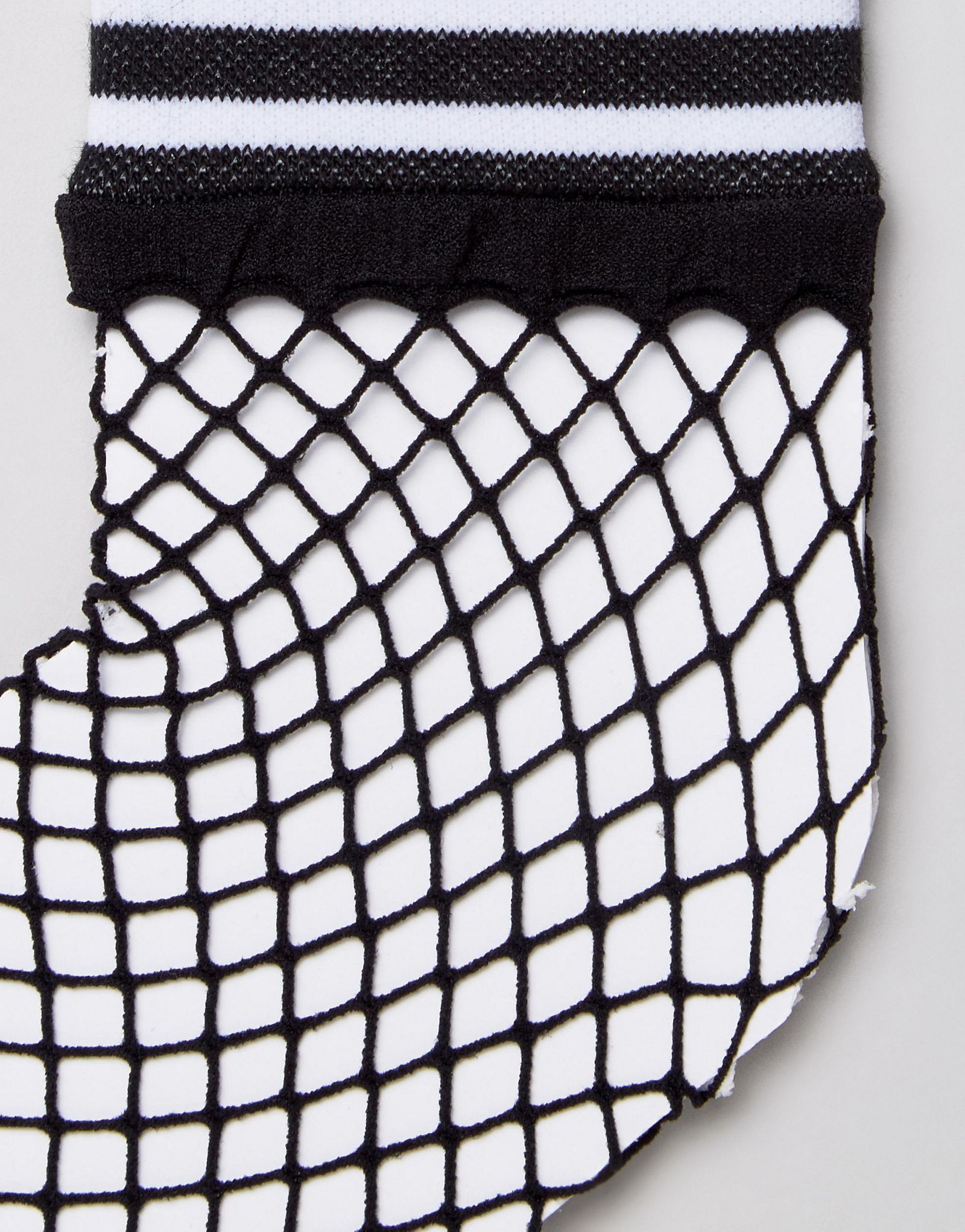 ASOS Stripe Welt Fishnet Socks