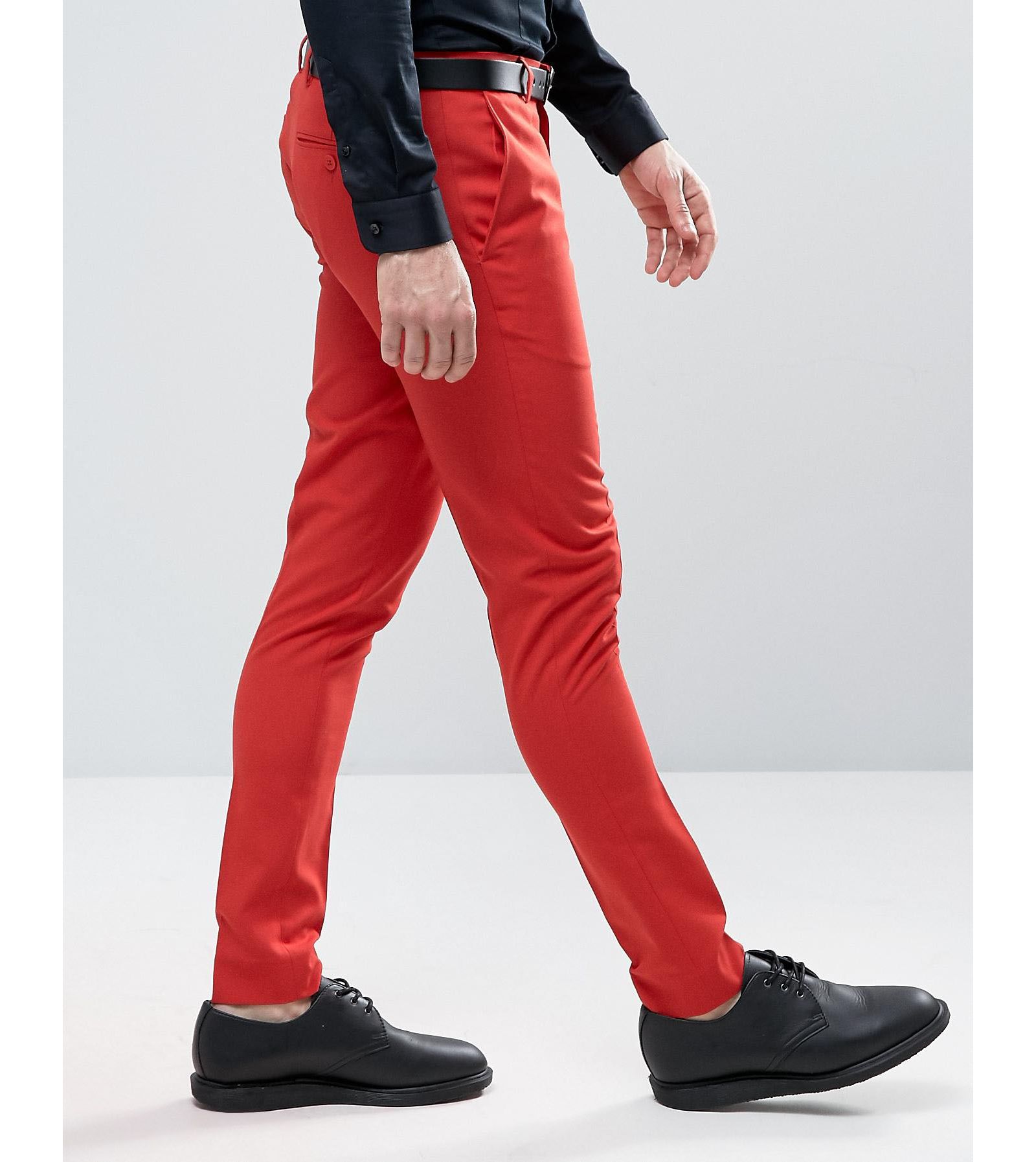 ASOS Super Skinny Pant in Red