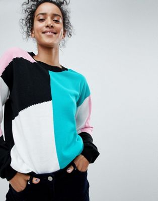 ASOS Sweater in Color Block